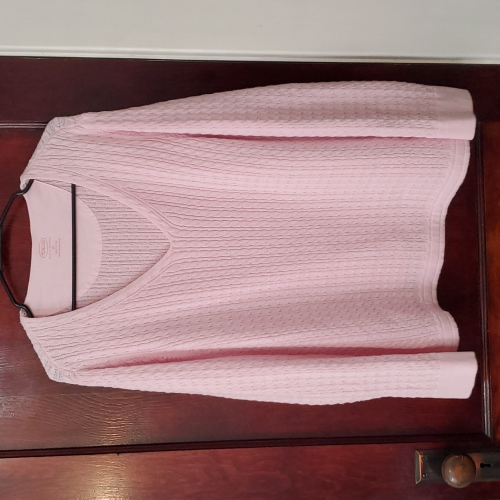 Talbott pink vneck sweater 2x